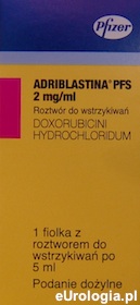 Adriblastina PFS - wlewki dopęcherzowe