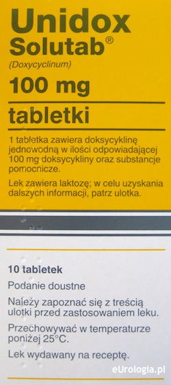 Unidox Solutab 100 mg - ulotka